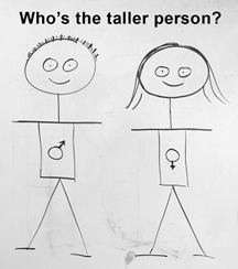 Who is the taller person